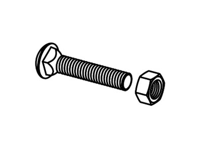 A carriage bolts in 5/16 inch and 1-1/4 inch size.