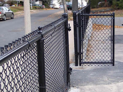 installing a  Vinyl Chain Link Fence